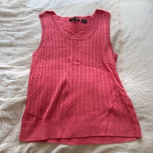 JEANNE PIERRE Coral Knit Tank Top